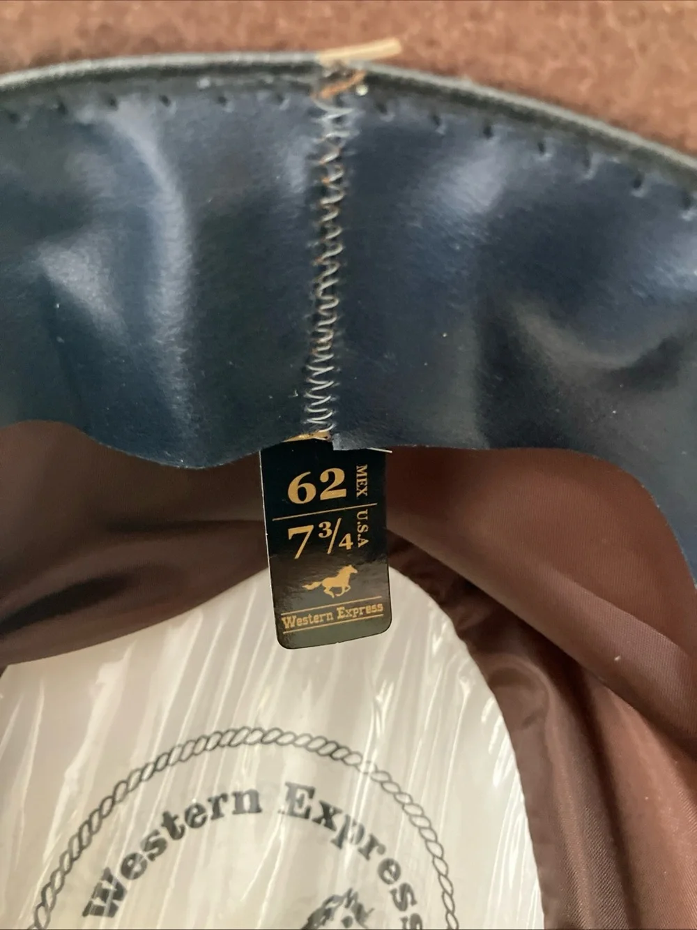 western express cowboy hat size 7 3/4